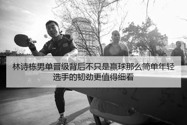 林诗栋男单晋级背后不只是赢球那么简单年轻选手的韧劲更值得细看